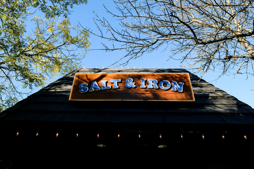 Salt & Iron in Edmonds is an impressive date night/treat yourself spot. The Main Street steakhouse features premium cuts, fresh seafood dishes such as their salmon tartare, and scallops with braised pork belly for a taste of both sea and land. (Taylor Goebel / The Herald)
