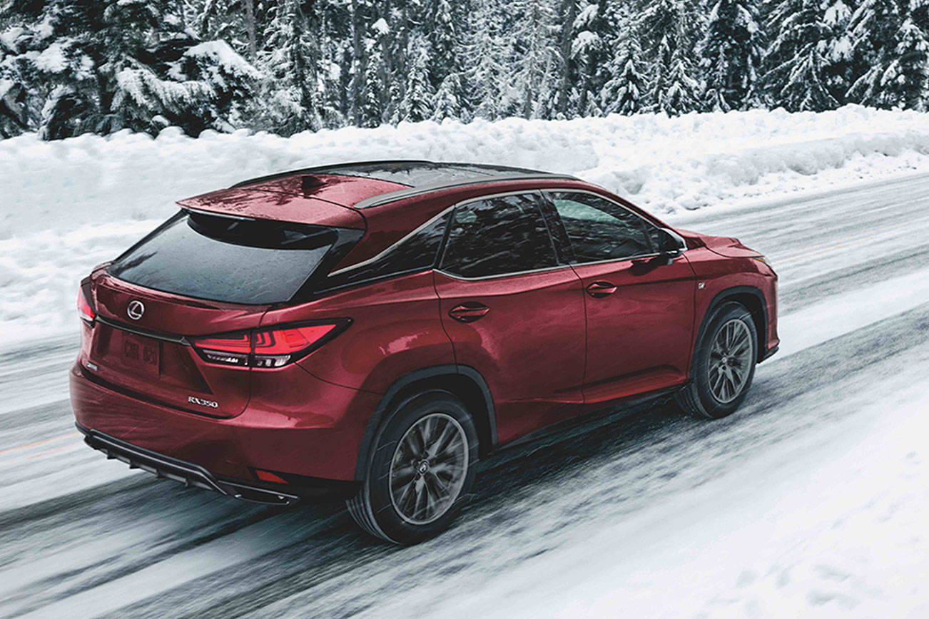 The 2021 Lexus RX 350 luxury midsize SUV is available with front-wheel or all-wheel drive. (Manufacturer photo)