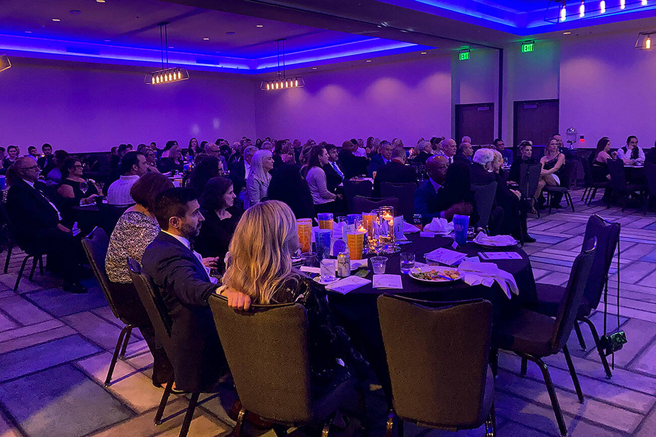 Community members enjoyed dinner and a program of guest speakers at the Fall Ball fundraiser for local nonprofit Victim Support Services on Nov. 4, 2022 at Hotel Indigo in Everett. (Courtesy photo)