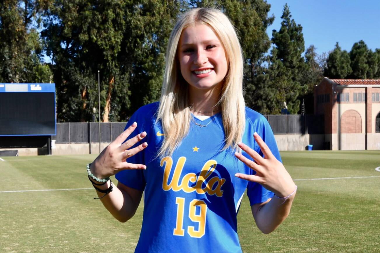 Marysville Getchell senior Kirsten Crane is signed to play for the UCLA women's soccer team next year. She recently watched the Bruins win the NCAA Division I national title. (Photo courtesy of UCLA)
