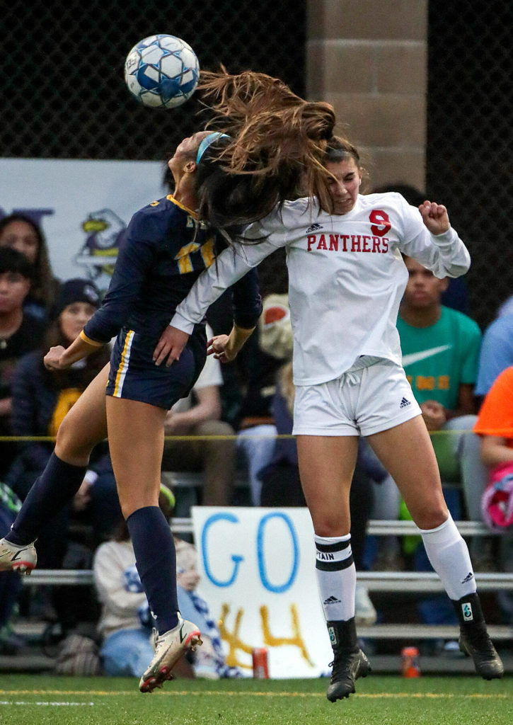 Snohomish defender Jenna Edelbrock (Kevin Clark / The Herald)
