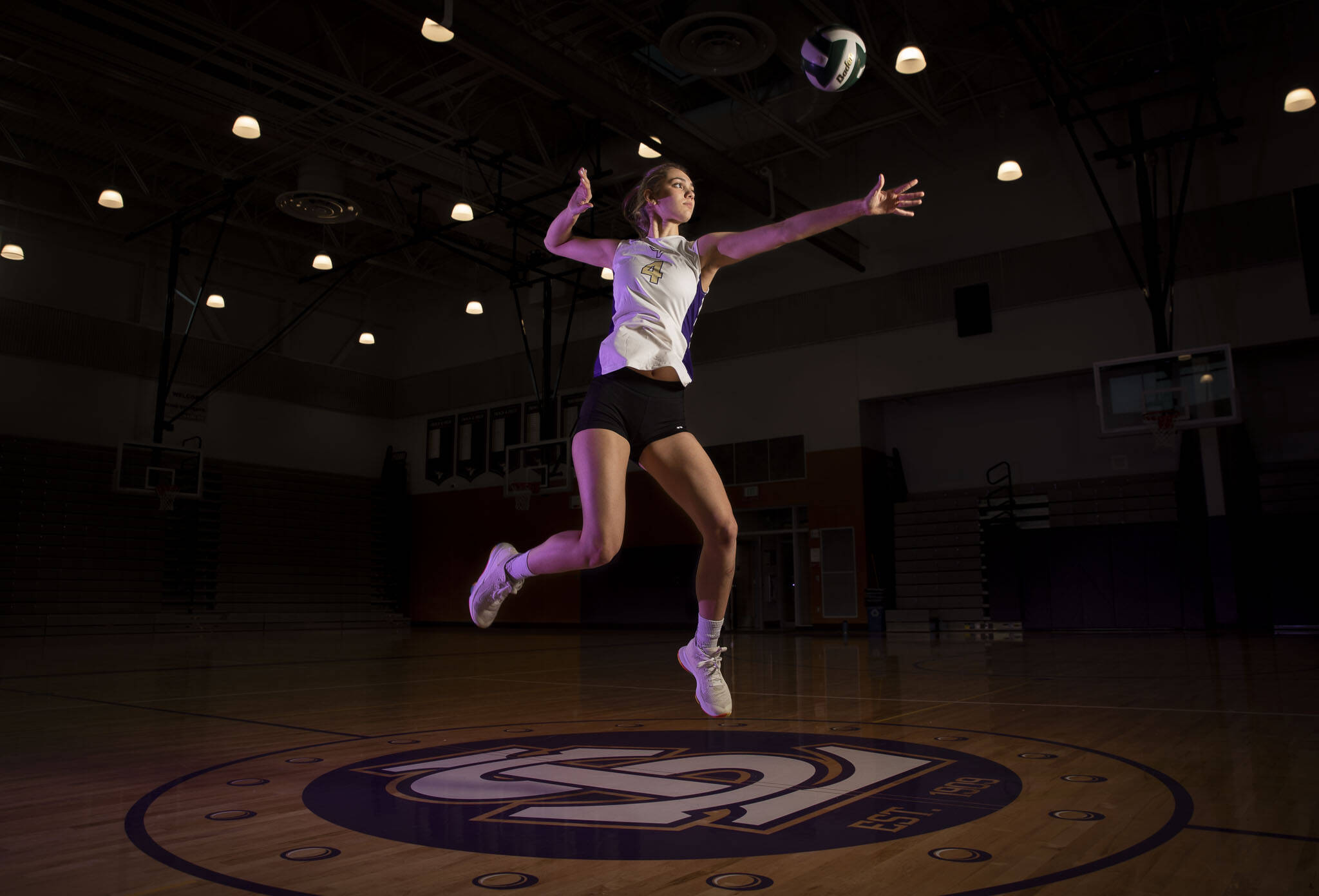 Lake Stevens senior outside hitter Bella Christensen is The Herald’s Volleyball Player of the Year. (Olivia Vanni / The Herald)