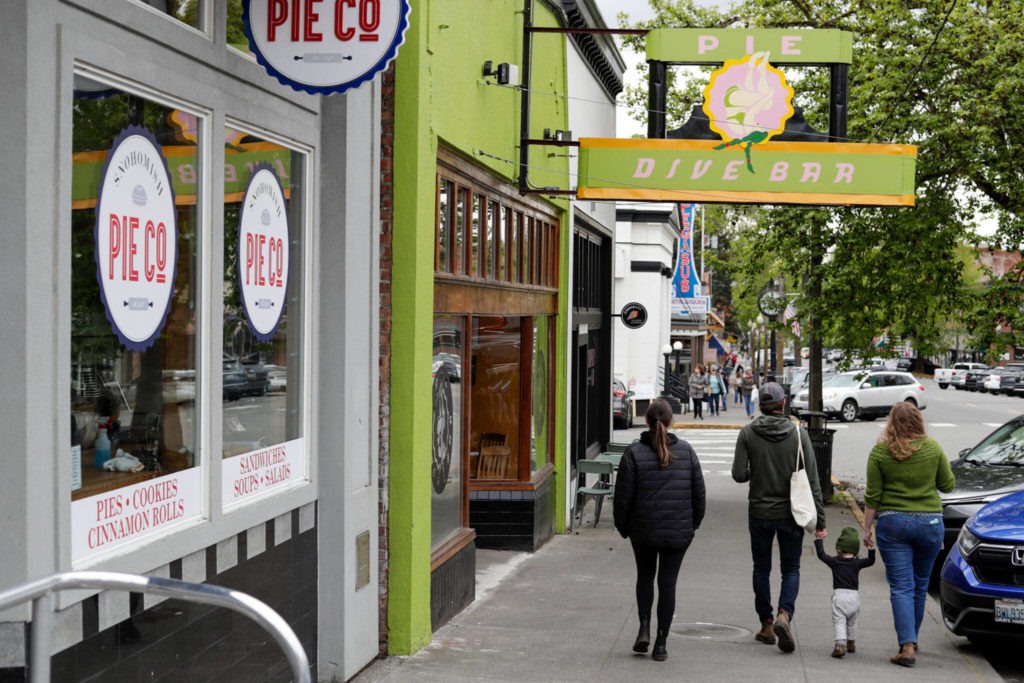 The newly opened Pie Dive Bar in May 17, in Snohomish. (Kevin Clark / The Herald)
