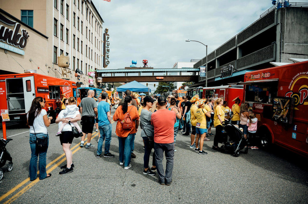 The 9th-annual Everett Food Truck Festival was held Aug. 13. (Jake Campbell / Everett Food Truck Festival) 
