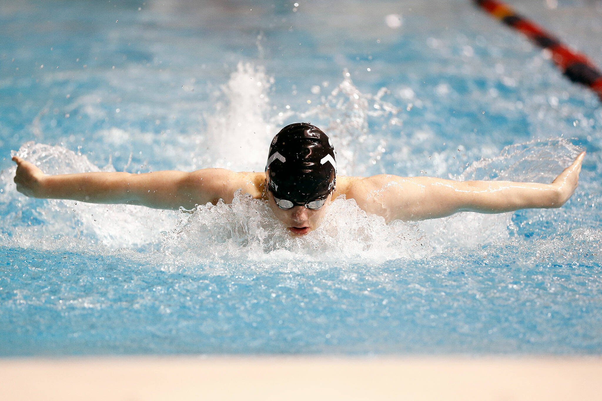 Lake Stevens senior Garrett Chesley won two individual state medals and helped the Vikings claim the Class 4A District 1 championship last season. (Ryan Berry / The Herald)