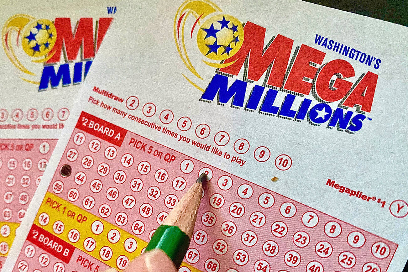 Mega Millions tickets. (Andrea Brown / The Herald)