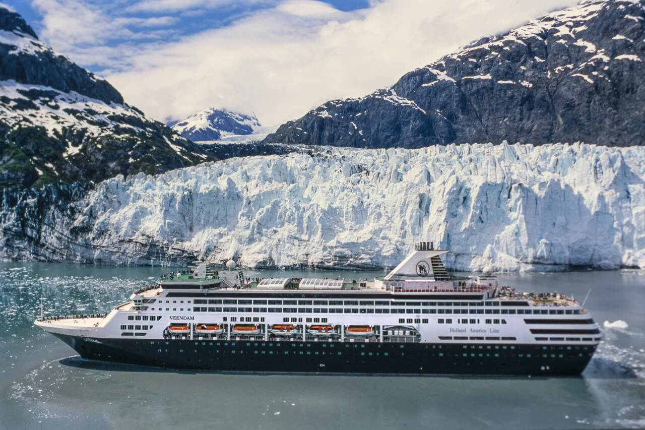 A cruise ships sails past an Alaskan glacier. Most big ship cruises follow a similar routing, with most calling at Ketchikan, Juneau and Skagway at a minimum — but that’s where the similarities end. (Dreamstime via TNS)