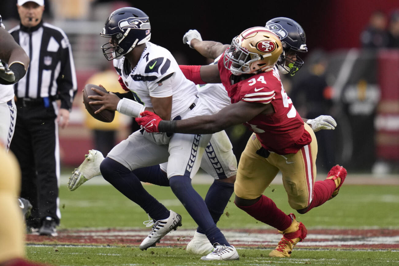 Purdy's 4 TDs lead 49ers past Seahawks 41-23 in playoffs