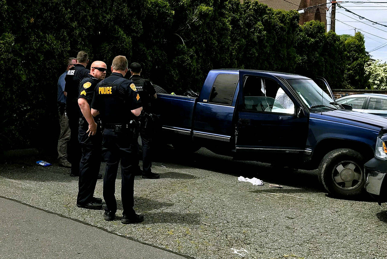 Officers working in North Everett located and arrested the suspect from Monday’s shooting that left two dead and one injured in the 2000 block of Lexington. (Everett Police Department)