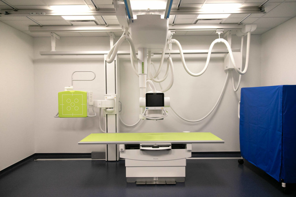 A state-of-the-art X-ray machine is seen at the new VA Puget Sound Health Care System Everett Clinic on Friday, Jan. 20, 2023, in Everett, Washington. (Ryan Berry / The Herald)
