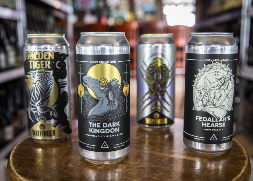 Holy Mountain Brewing and Wayfinder Brewing are two of Alyson Osborn’s favorite beer brands. (Olivia Vanni / The Herald)
