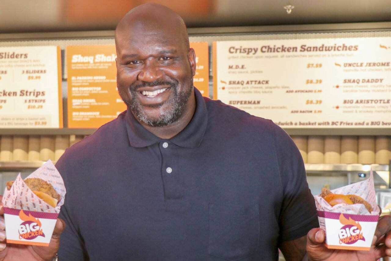 Shaquille O’Neal’s Big Chicken restaurant chain plans to open a location in Mukilteo this summer. (Photo provided)