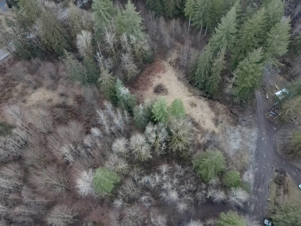 An aerial view of the lodge site off the Mount Baker Highway near Glacier in Whatcom County.
