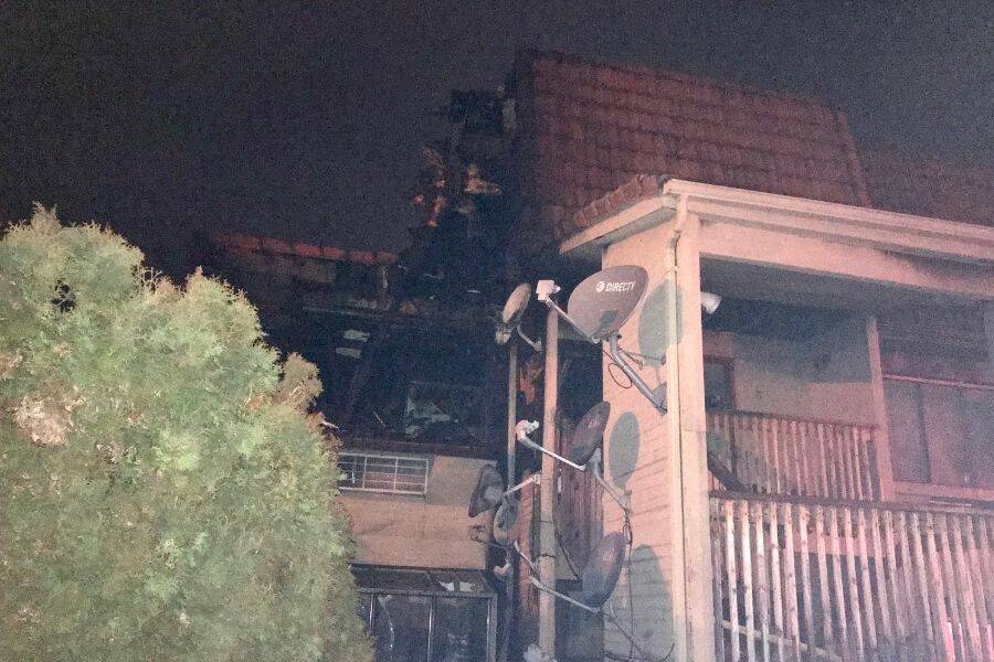 Seven residents were displaced following a fire that damaged an apartment building Saturday morning, Feb. 18, in Marysville. (Marysville Fire District)
