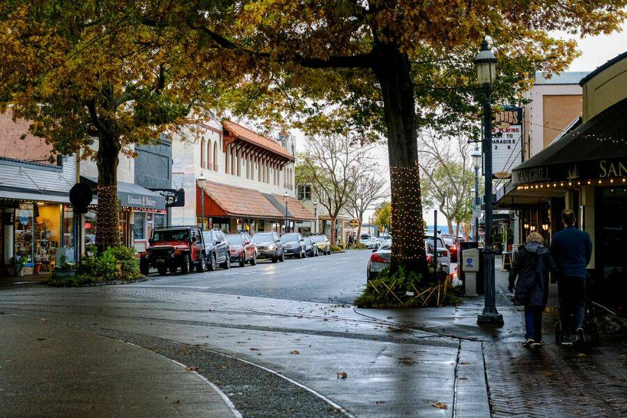 Downtown Edmonds is a dining destination, boasting fresh seafood, Caribbean-inspired sandwiches, artisan bread and more. (Taylor Goebel / The Herald)