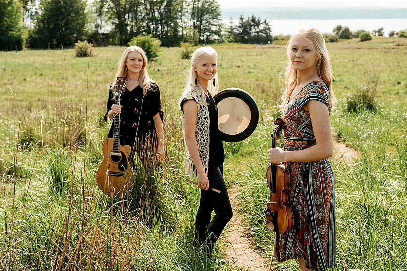 Edmonds’ own The Gothard Sisters perform Oct. 17 at the Tim Noah Thumbnail Theater in Snohomish. From left to right: Greta, Solana and Willow Gothard. (Element Creative)