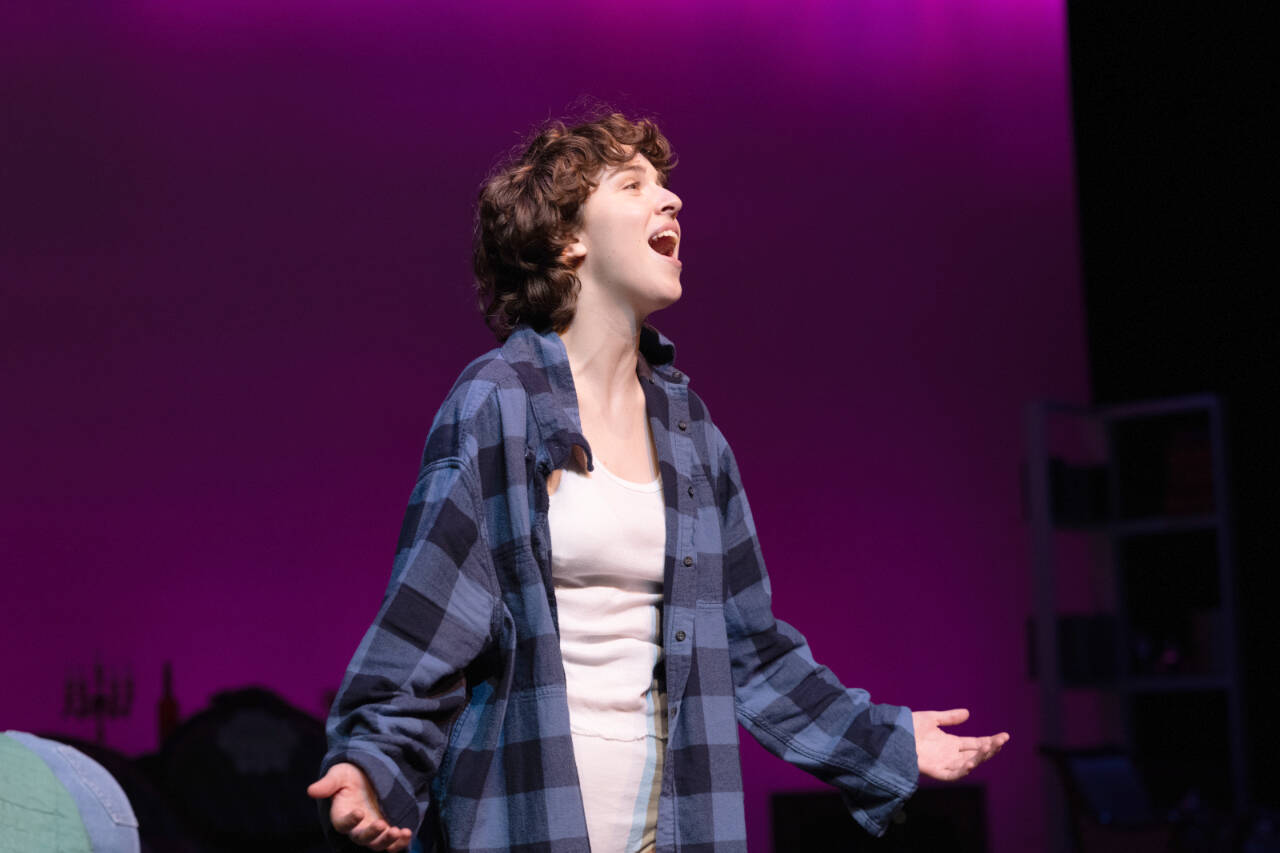 A scene from Ballyhoo Theatre’s production of “Fun Home.” (Photo by Gabriel Corey)
