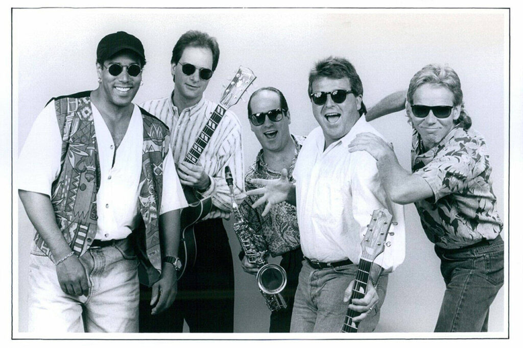 Gary Smith, second on the right, and the rest of The Lost Vuarnets band members pose for a promotional photo in 1993. (Source: <a href=