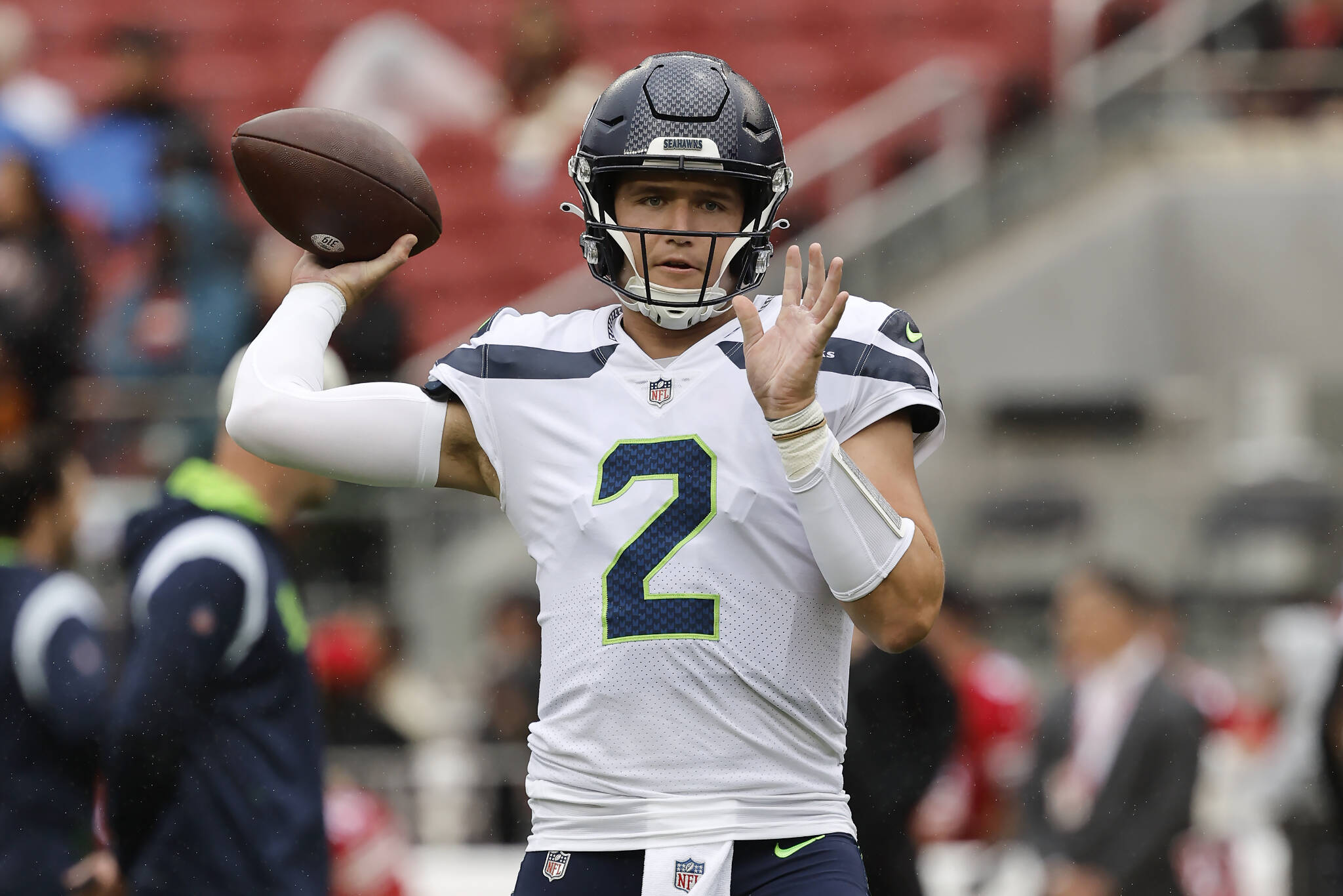 Seahawks bring back QB Lock, reach deal with C/G Brown