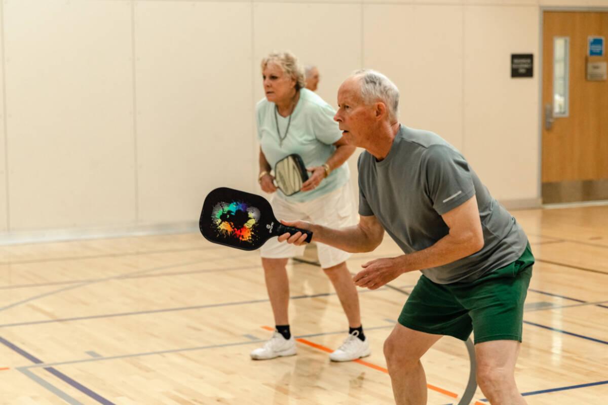 Pickleball at Everett Family YMCA. Photo courtesy YMCA of Snohomish County