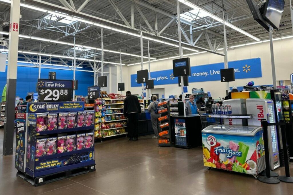 Inside Walmart Store on 11400 Highway 99 on March 21, 2023 in in Everett, Washington. The retail giant will close the store on April 21, 2023. (Janice Podsada / The Herald)
