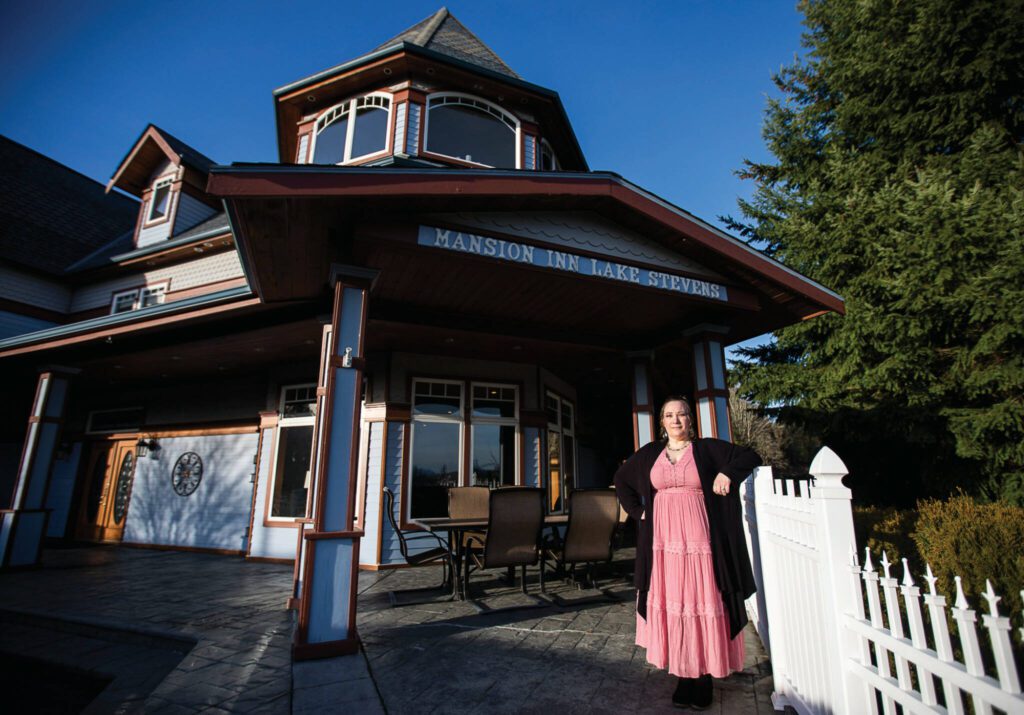 Jessica Miguel is manager and caretaker of the Mansion Inn in Lake Stevens. (Olivia Vanni / The Herald)
