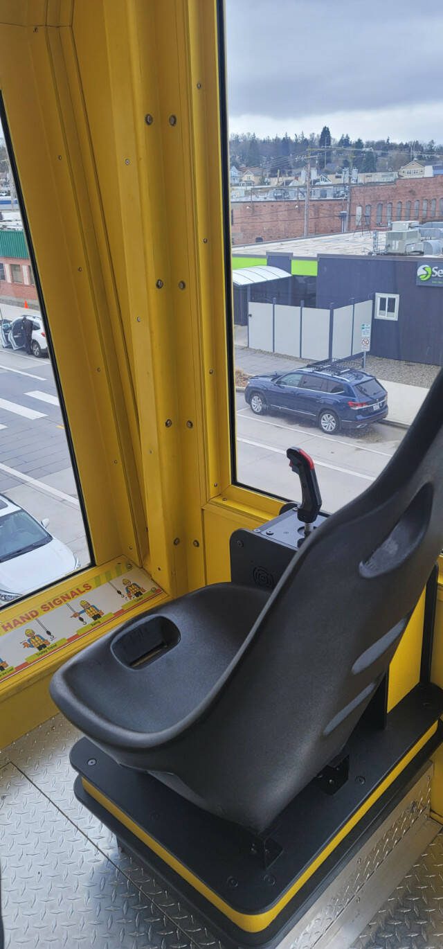 If you stand next to Imagine Children’s Museum in Everett and look up, you might just see a three-year-old operating a pretend crane. (Jennifer Bardsley)