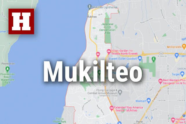 Logo for news use featuring the municipality of Mukilteo in Snohomish County, Washington. 220118
