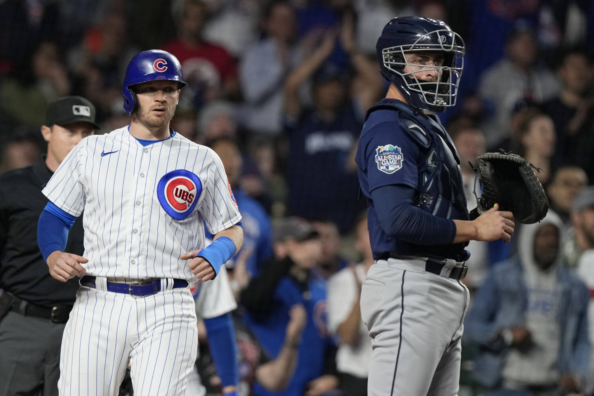 Patrick Wisdom of the Chicago Cubs poses for a photo during the in 2023