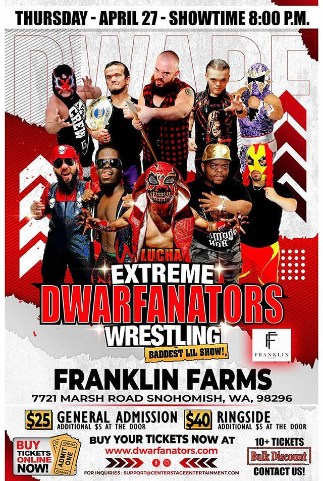 “Extreme Dwarfanators Wrestling” poster. (Submitted photo)