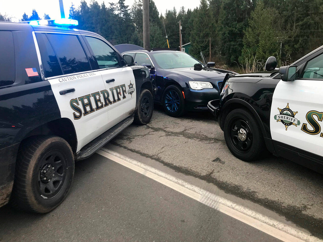 A man led police on a high speed chase through north Snohomish County on Thursday, Dec. 10, 2020. (Snohomish County Sheriff’s Office)