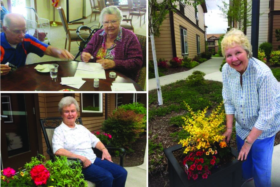 Volunteering is an opportunity welcomed by the many of the residents at Quail Park of Lynnwood.