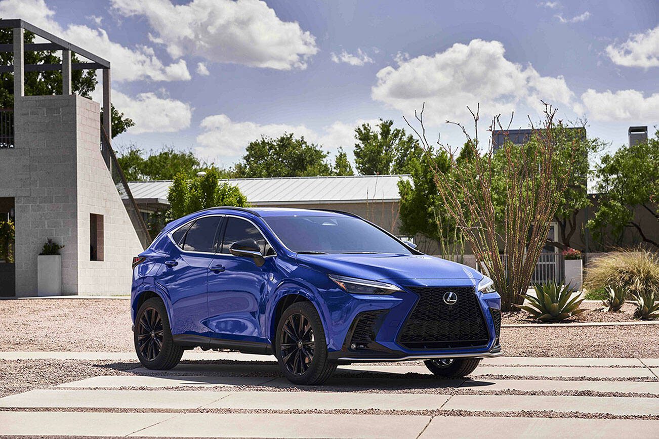 The 2023 Lexus NX 450h+ has five-passenger seating and 22.7 cubic feet of cargo space when rear seats are in upright position. (Lexus)