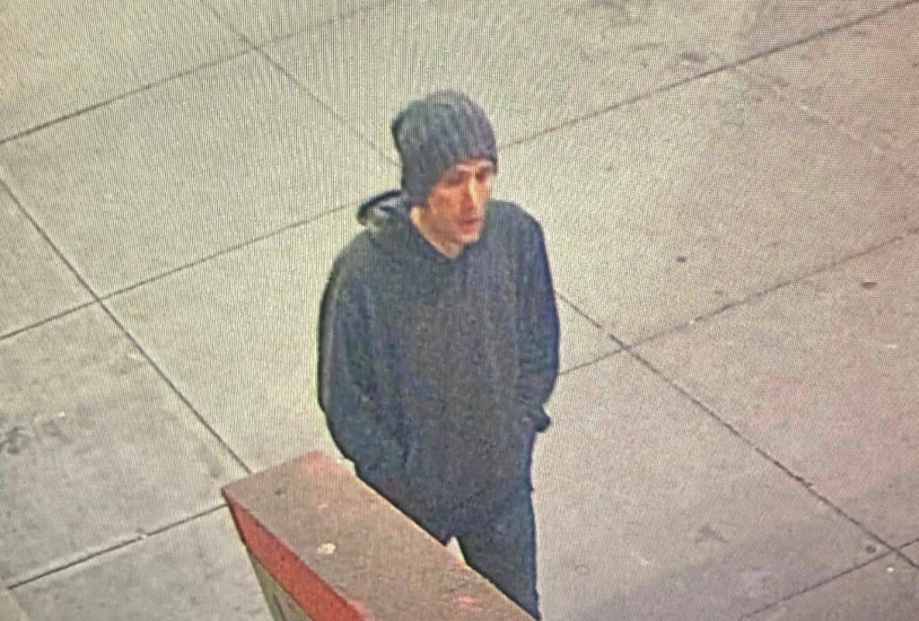 Ian S. Bramel-Allen walking in a parking lot on Wednesday, April 19, 2023. (Edmonds Police Department)
