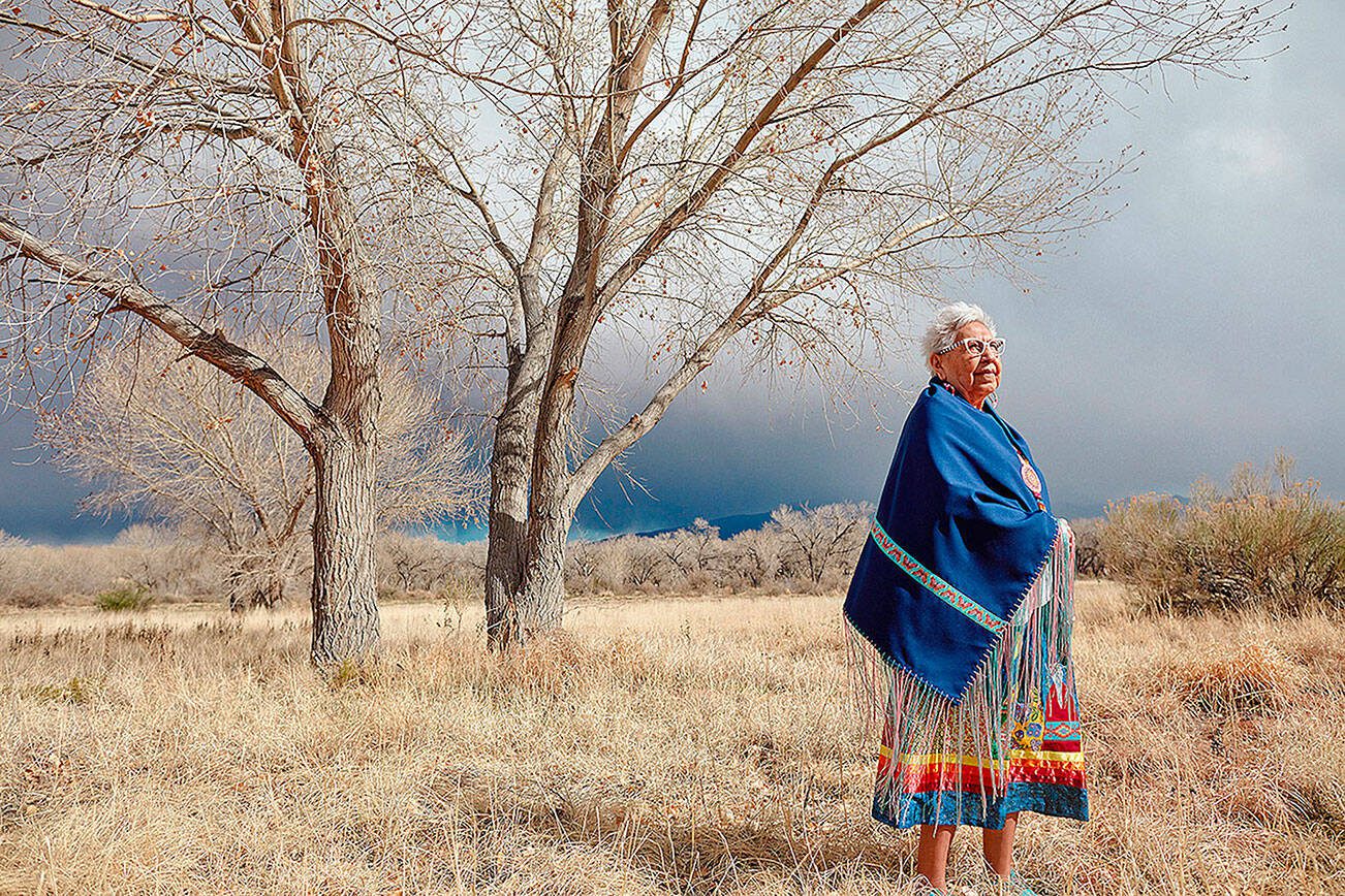 Matika Wilbur photographed Dr. Henrietta Mann, who is enrolled with the Cheyenne-Arapaho Tribes. Mann is an emeritus professor at Montana State University. (Matika Wilbur)