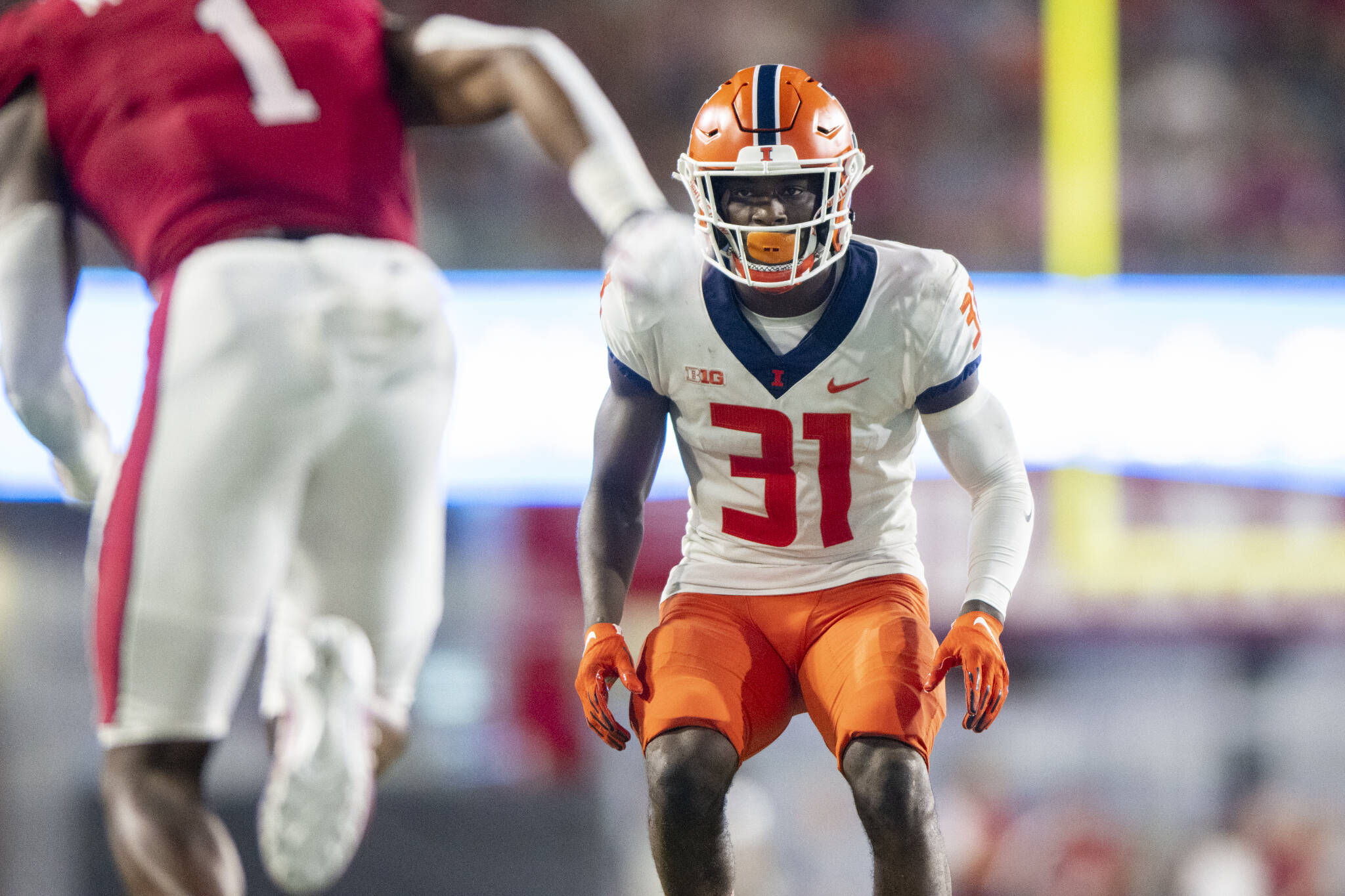 Illinois defensive back Devon Witherspoon during a game against Indiana on Sept. 2, 2022, in West Bloomington, Ind. (AP Photo/Doug McSchooler)