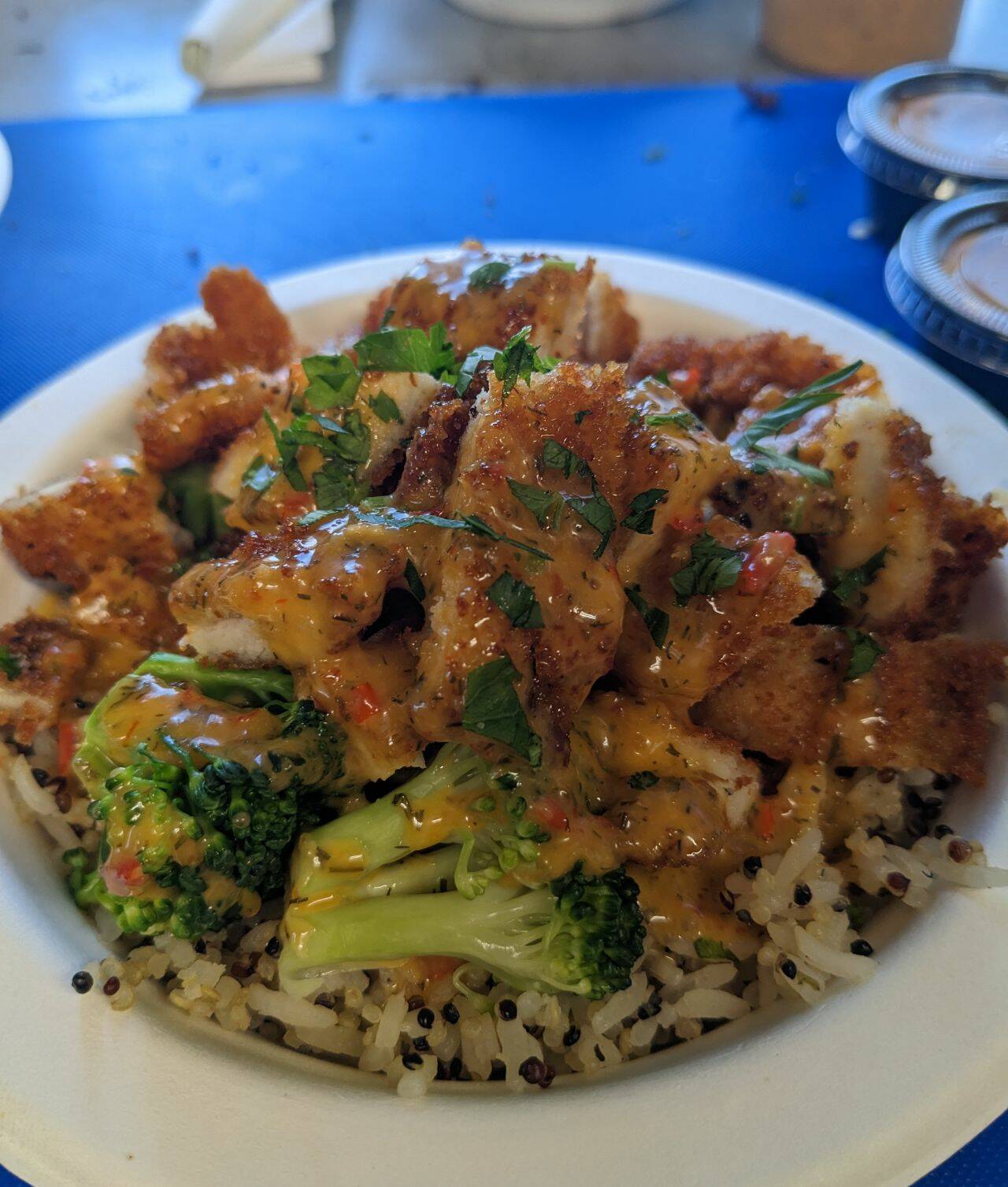 The Top Secret Chicken Bowl is one of the dishes She's Got Bowls Food Truck will be serving at the Fisherman's Village Music Festival. (Photo provided)