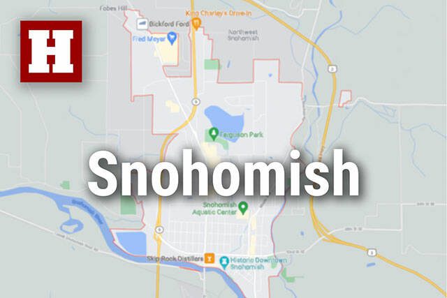 Logo for news use featuring the municipality of Snohomish in Snohomish County, Washington. 220118