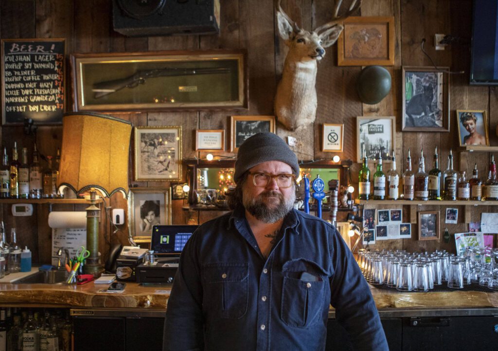 Pie Dive Bar manager of operations Hart Kingsbery poses for a photo. (Annie Barker / The Herald)
