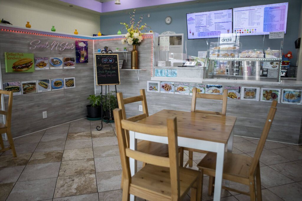 Sweet N Short Tapioca Tea in Everett, Washington on Tuesday, May 30, 2023. (Annie Barker / The Herald)
