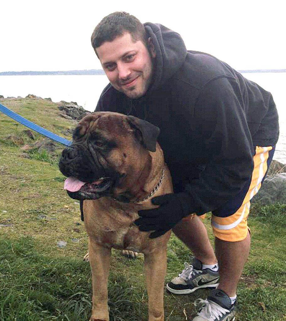 Alex Dold met a dog named Hoss while walking near Edmonds Marina. Every time he returned, he would look for Hoss. The dog, who lived with his owner on a boat, would come running to greet Alex. (Photo provided)
