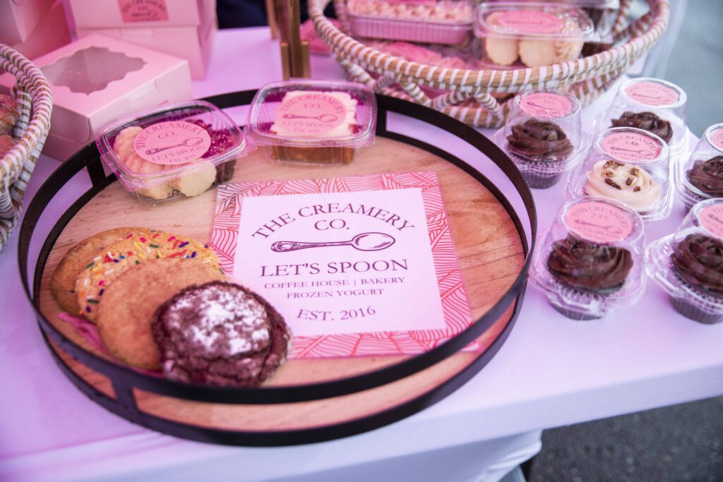 The Creamery Spoon Company sells baked goods at the Marysville Farmers Market on Friday, June 9, 2023, in Marysville, Washington. (Olivia Vanni / The Herald)
