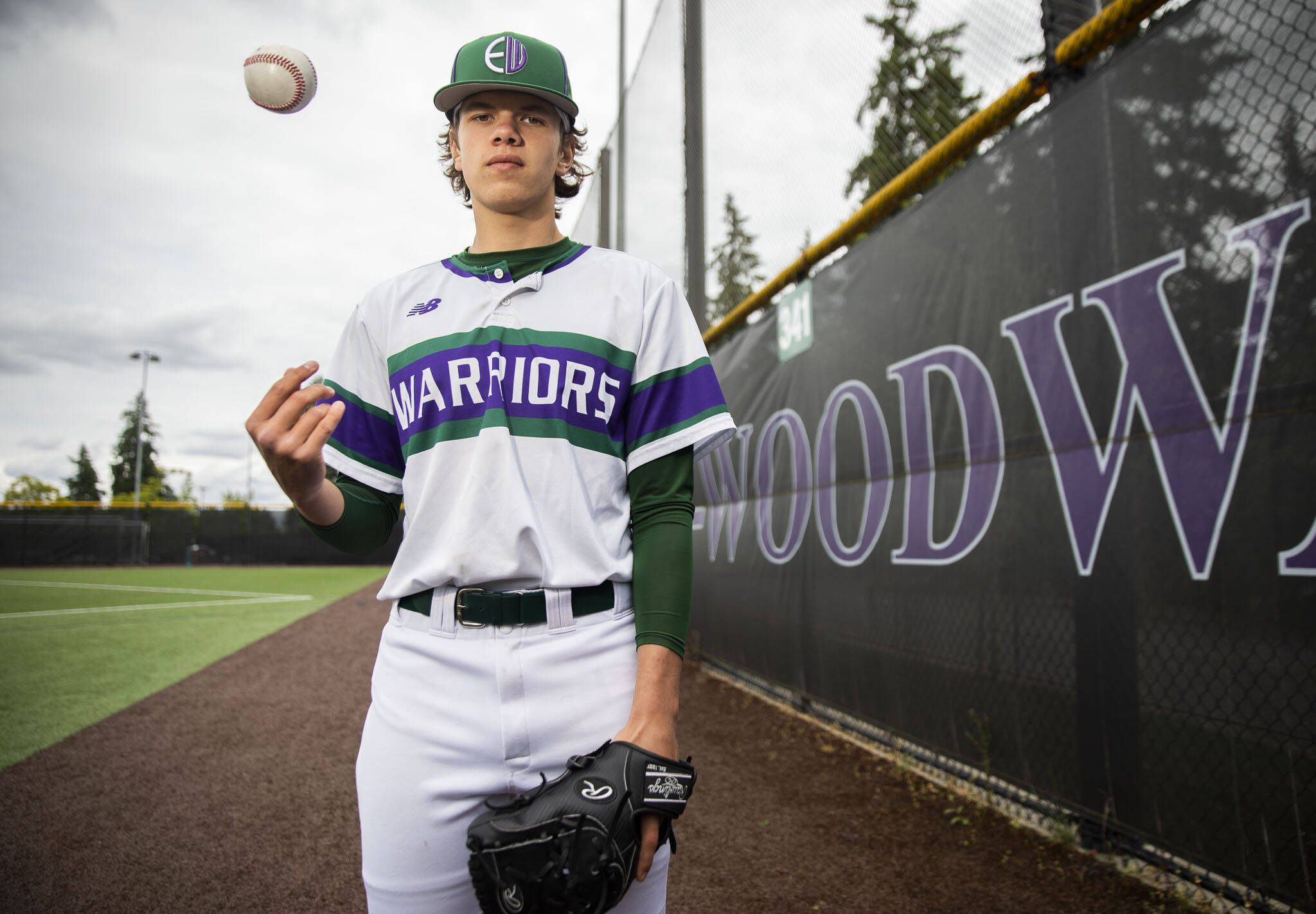 Edmonds-Woodway senior Dylan Schlenger is The Herald’s All-Area Baseball Player of the Year. (Olivia Vanni / The Herald)