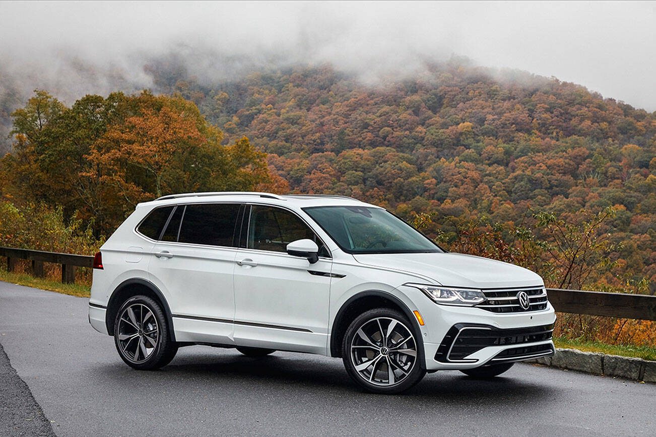 Volkswagen’s Tiguan SUV is powered by a turbocharged four-cylinder engine producing 184 horsepower. (Volkswagen)