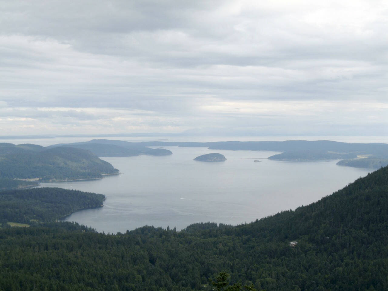 The view from the summit of 2,407-foot Mount Constitution on Orcas Island in the San Juans. (Carey J. Williams / Associated Press)