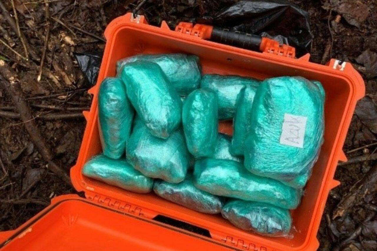 Federal agents seized many pounds of meth and heroin, along with thousands of suspected fentanyl pills, at a 10-acre property east of Arlington in mid-December 2020. (U.S. Attorney’s Office)