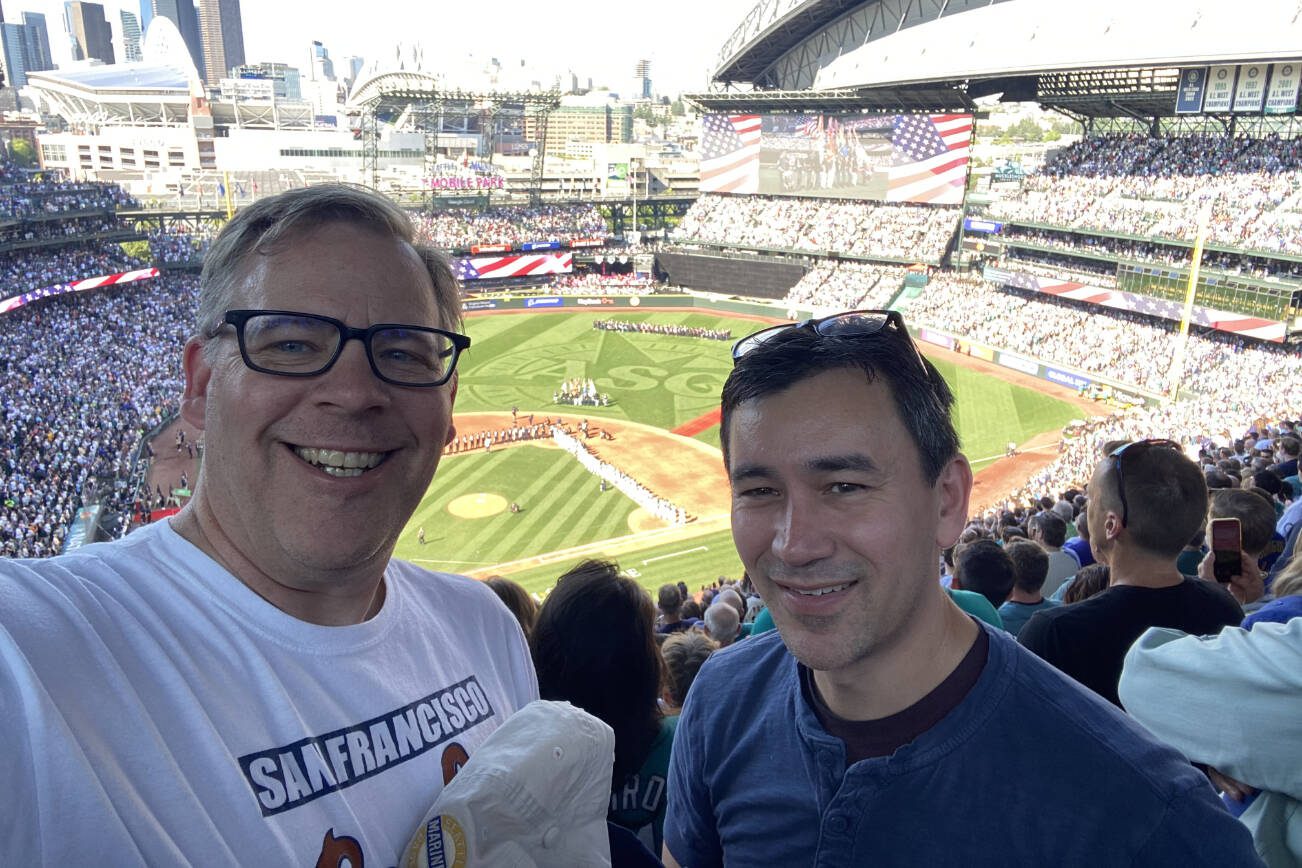 Dave's and Nick's view from the nosebleed seats at the Major League Baseball All-Star Game.