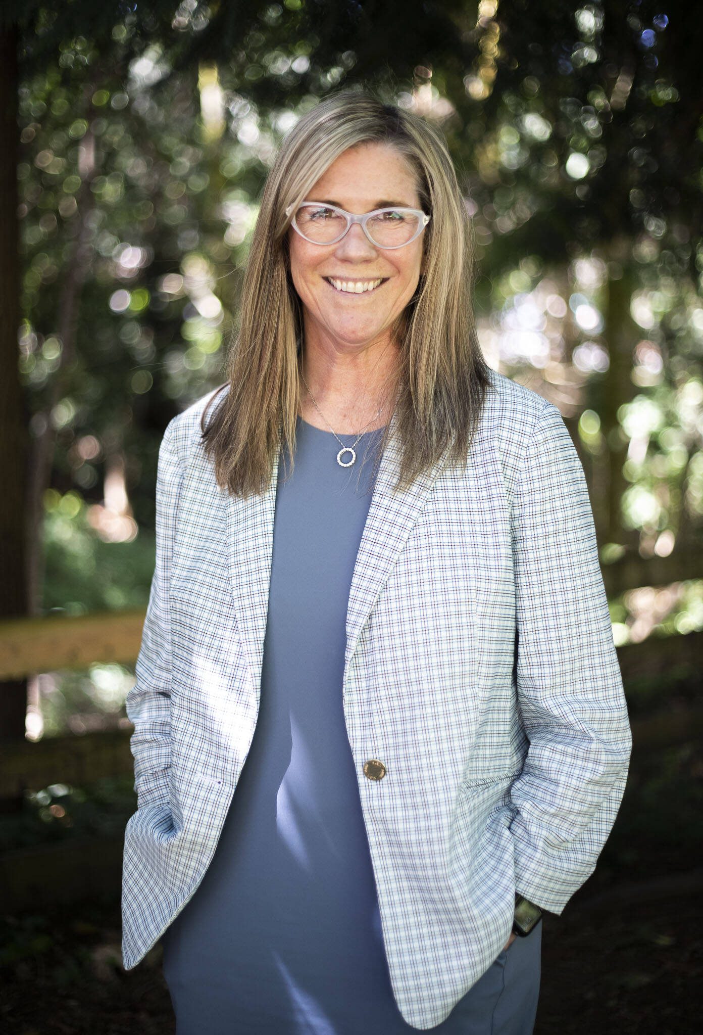 New Housing Hope CEO Donna Moulton at the Housing Hope offices on Wednesday, July 26, 2023 in Everett, Washington. (Olivia Vanni / The Herald)