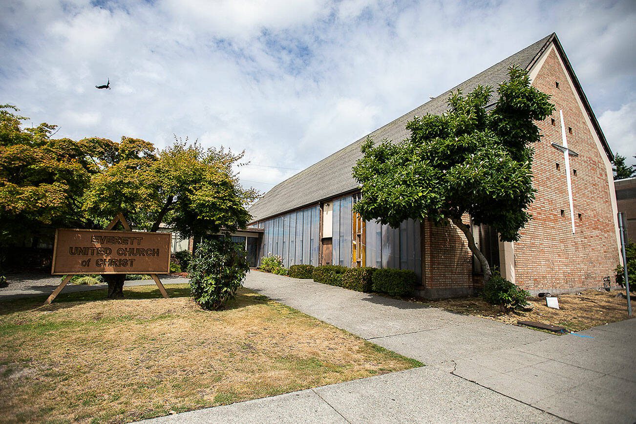 The Everett United Church of Christ on Tuesday, July 25, 2023 in Everett, Washington. (Olivia Vanni / The Herald)