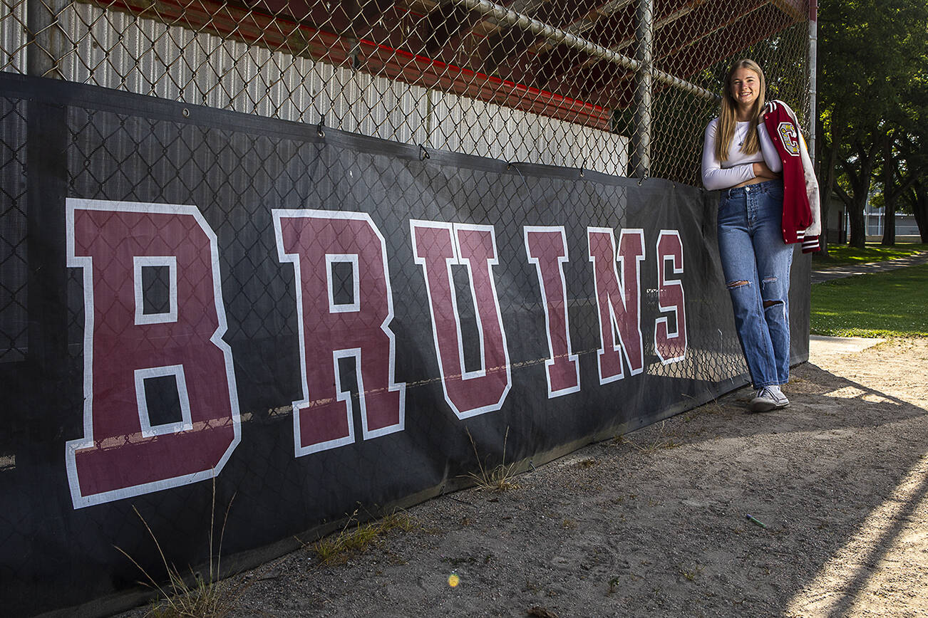 Everett Public Schools Athlete of The Year Abby Surowiec poses for a photo at Cascade High School in Everett, Washington on Thursday, July 20, 2023. (Annie Barker / The Herald)